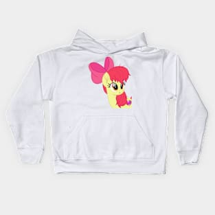 Messy Apple Bloom portrait Kids Hoodie